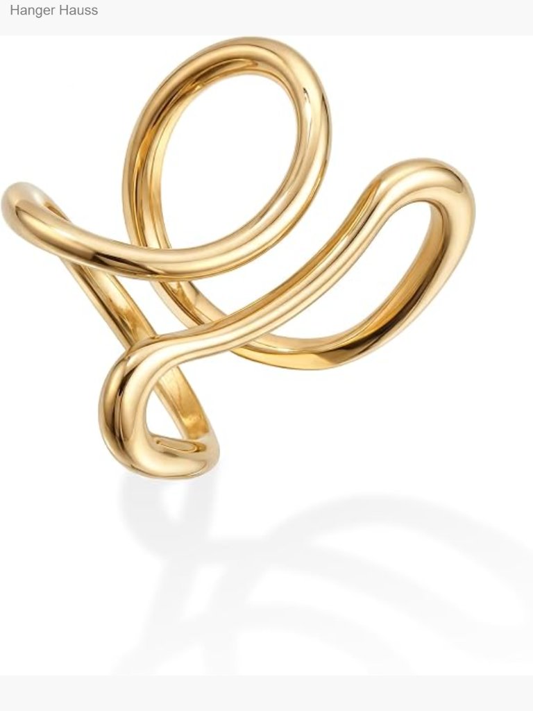 Stainless Steel Stacking Thumb Ring Adjustable Size 5-11 Non Tarnish